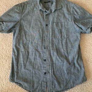 Banana Republic Gray Casual Button Down Shirt